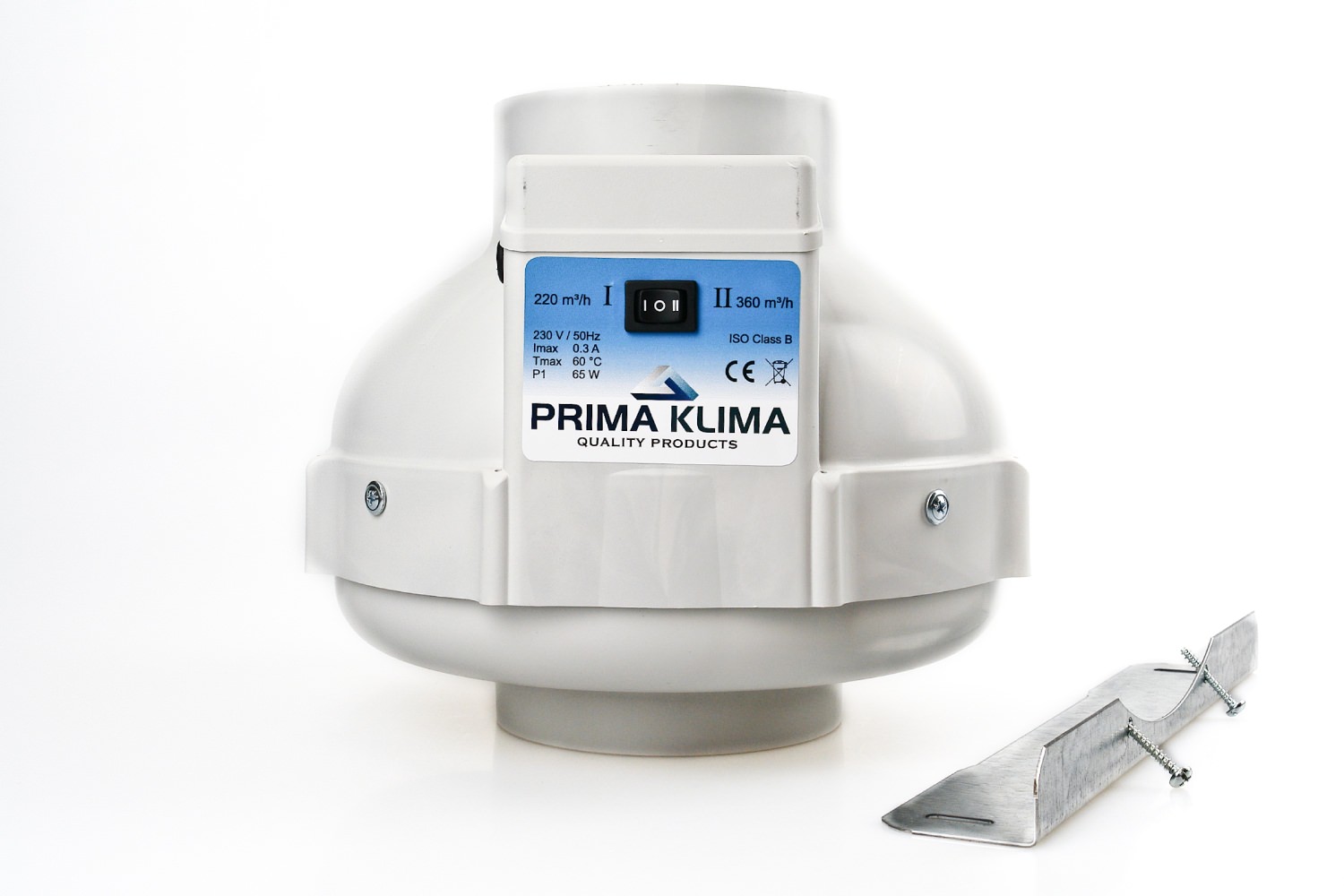 Lüfter Prima Klima PK250EC-TC 250 mm, 1450 m3 / h – Temperaturregelung, EC-Motor